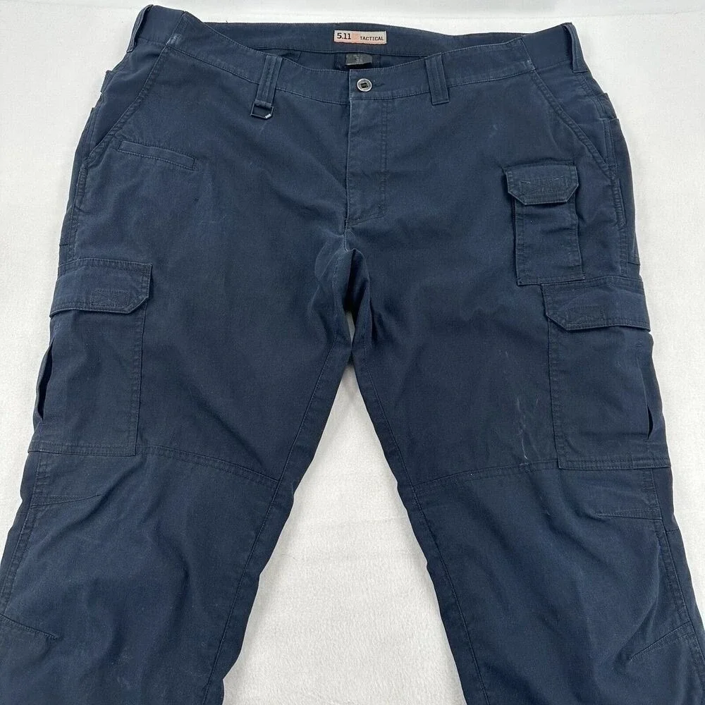 5.11 Tactical Men 42x32 Navy Blue Ripstop Cargo Pants Outdoor Hiking Gorpcore